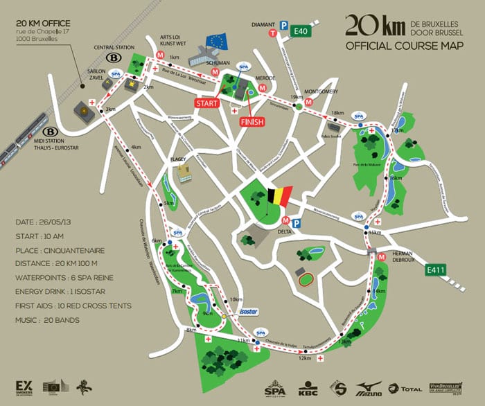 20km de Bruselas