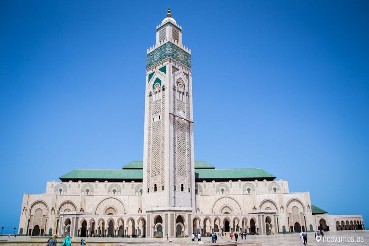 Mezquita de Hassan II desde la plaza — Casablanca, Marruecos